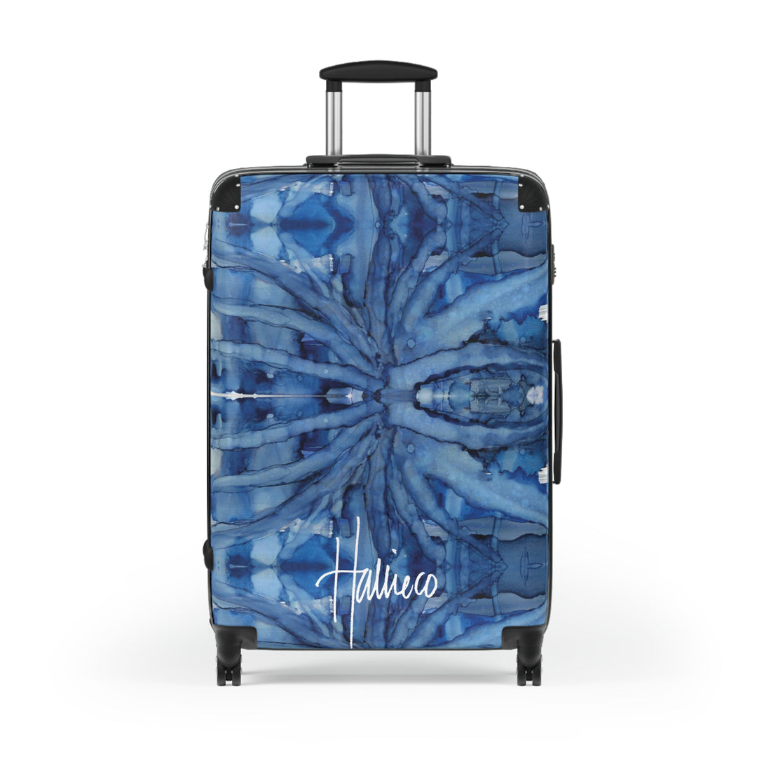 Botanical Bleu Suitcase