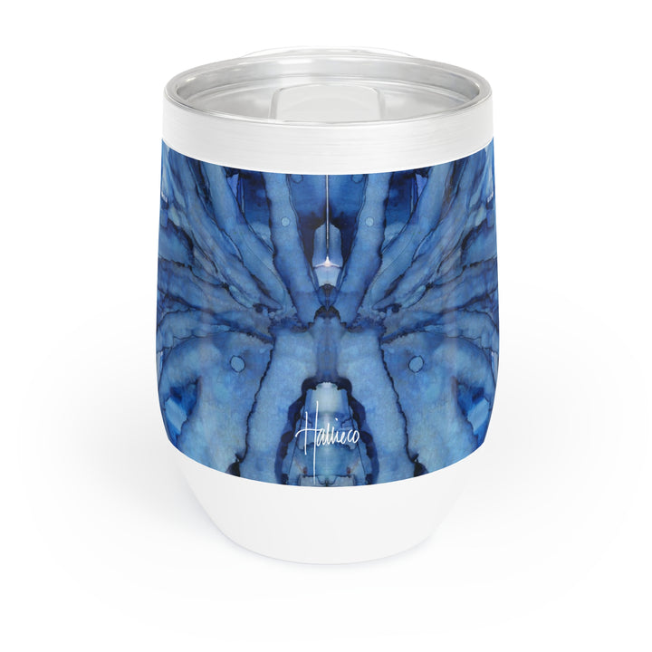 Botanical Bleu Wine Tumbler