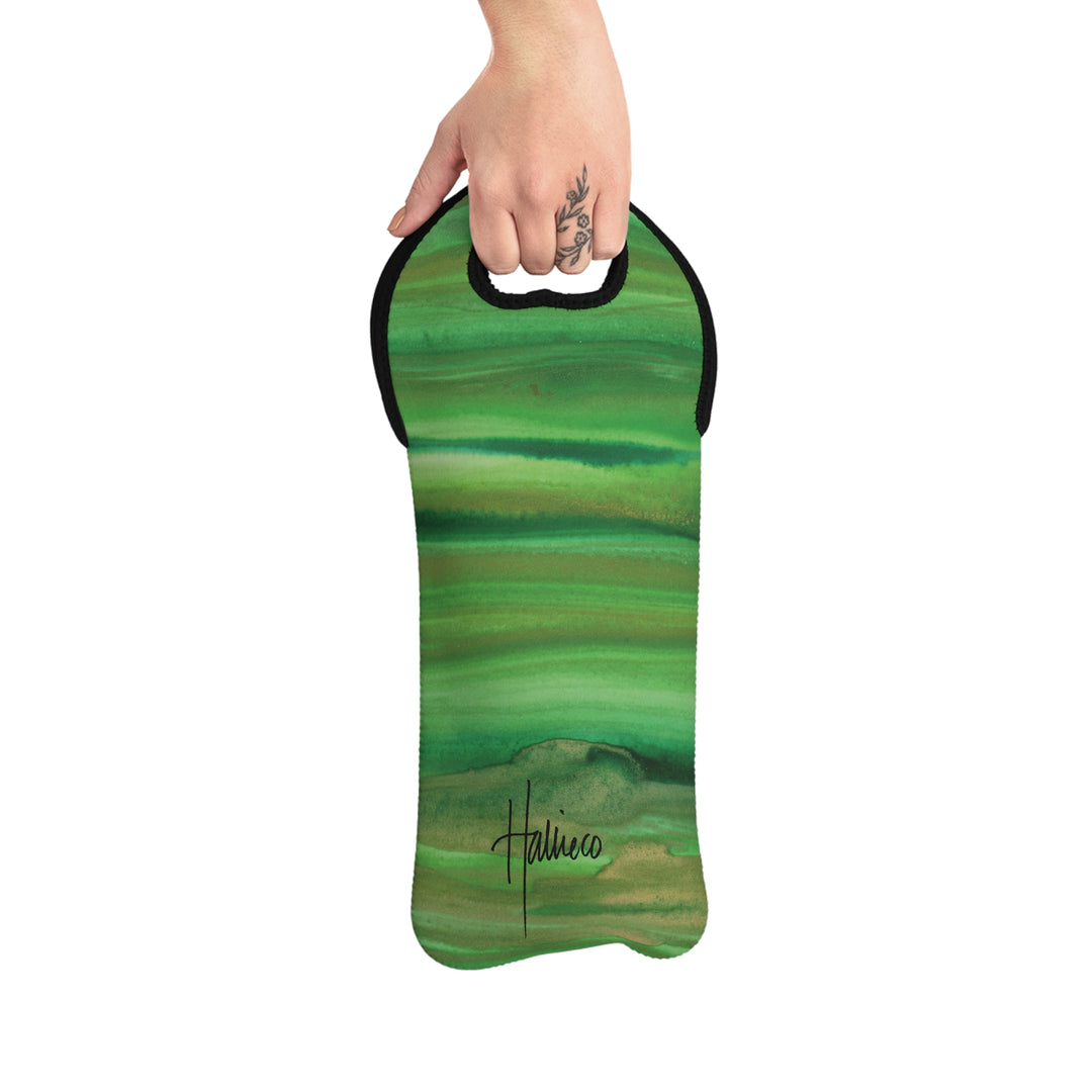 Emerald Sunset  Wine Tote