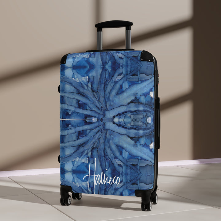 Botanical Bleu Suitcase