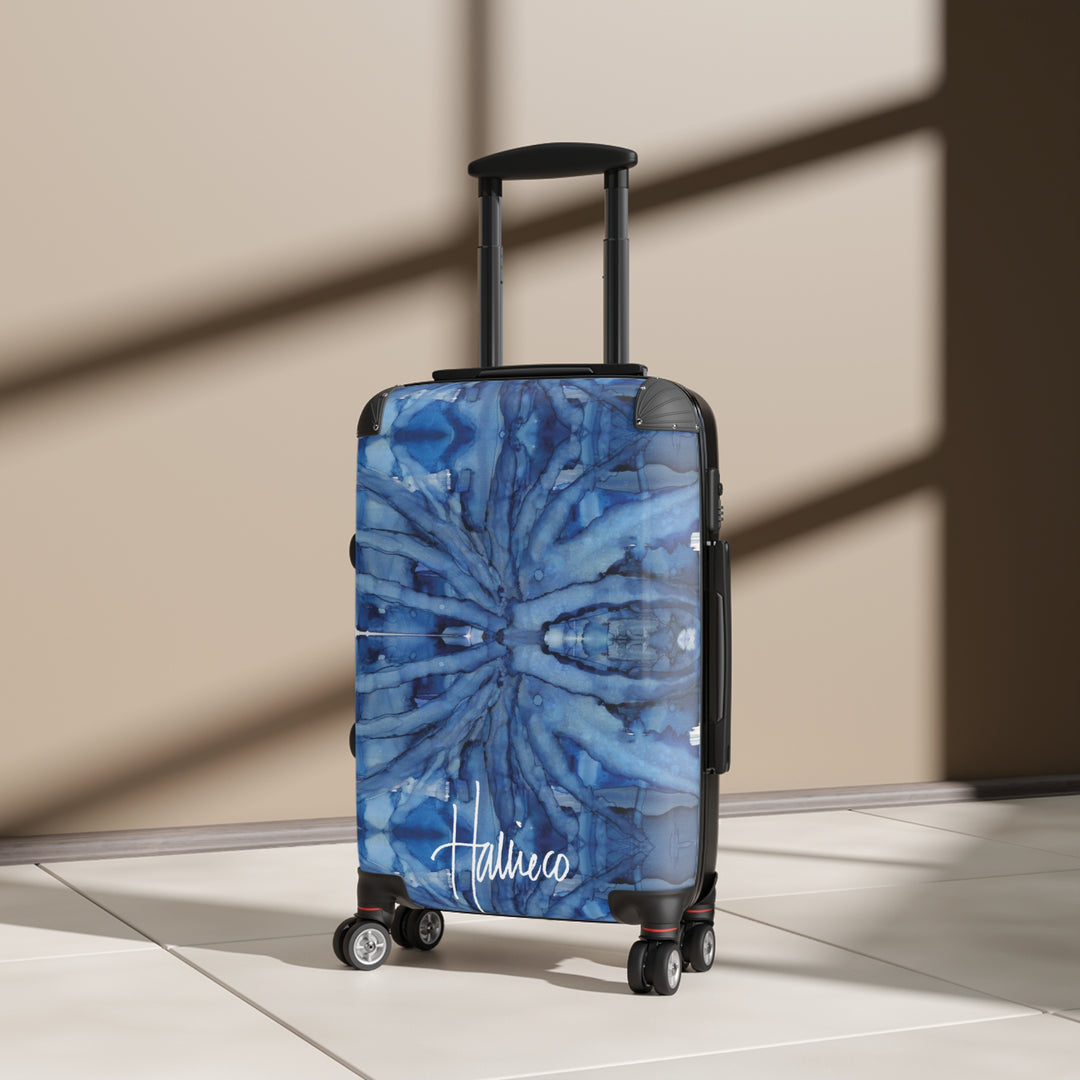 Botanical Bleu Suitcase