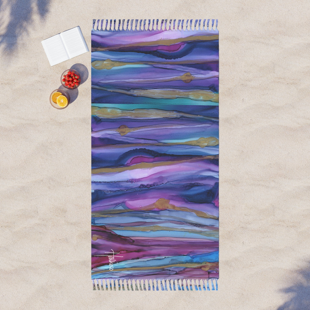 Majestic Sunset oversized beach towel