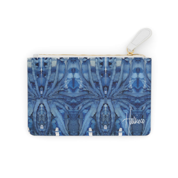 Botanical Bleu Mini Clutch